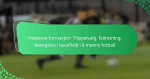 Flexbone-formasjon: Trippelvalg, feilretning, bevegelse i backfield i 6-manns fotball