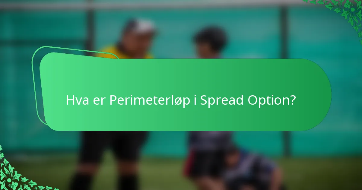 Hva er Perimeterløp i Spread Option?